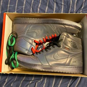 Black and reflective